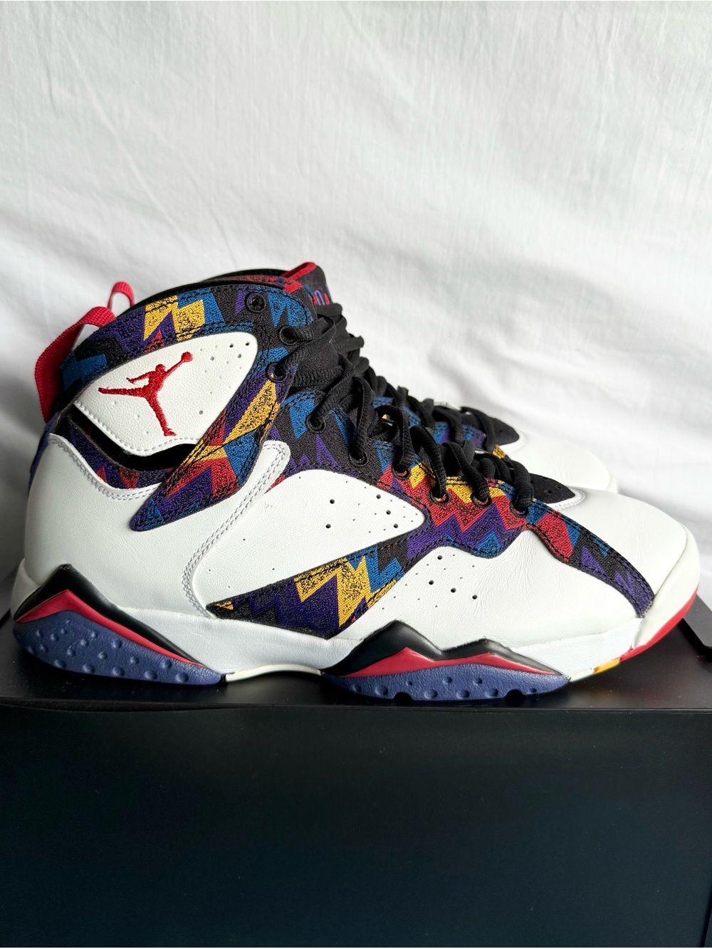 AUTHENTIC Jordan 7 Retro “Nothing But Net” size 9 304775–142 2015 PRE-OWNED